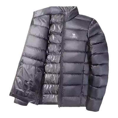 户外短款轻薄羽绒服Camel保暖男