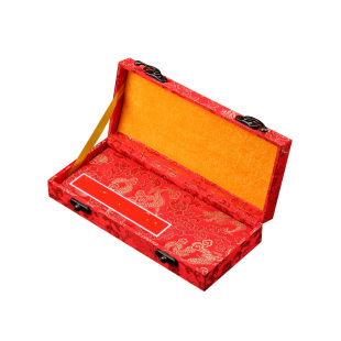 空白婚书 万年红宣纸册页书法作品专用折页聘书结婚请柬小楷请帖古风奏折本订婚送日子手写中式 中国风订婚书