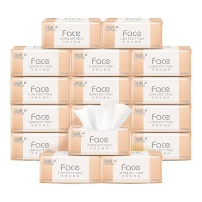 洁柔抽纸24包100抽可湿水纸巾