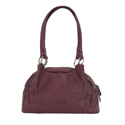 韩国韩版ason流浪包皮面mini机车包单肩腋下包大容量手提包女包