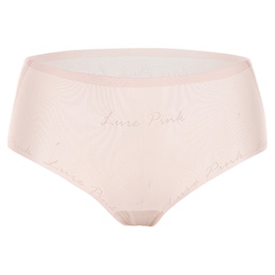 「LA」冰肌引力*字母无痕冰丝内裤女纯棉裆纯欲亲肤运动休闲款