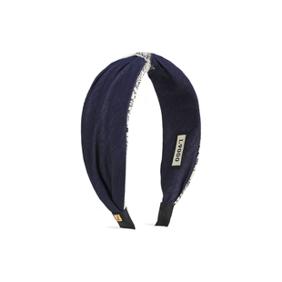 L9000/藏蓝扭饰高气质发箍女款韩系发饰女2025新款高端撞色发卡女