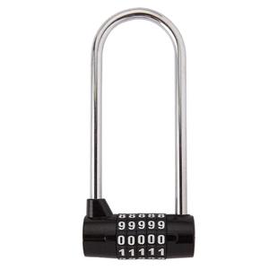 密码锁挂锁u型加长学生宿舍大门柜门院门健身房防盗锁室外大小号