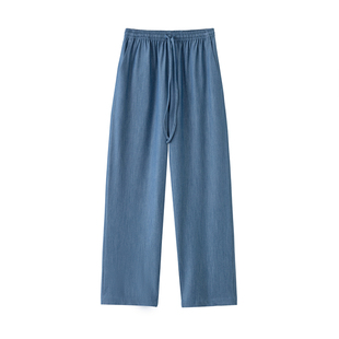 FANLE STUDIOS福利回馈轻薄莱赛尔松弛软垂感松紧腰阔腿9分空气裤