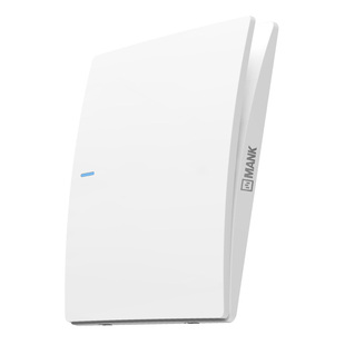 曼科超薄开关面板插座多孔一开五孔插座86型暗装家用墙壁奶油白