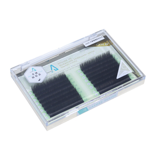 艾蕾嫚镭射双生花0.12螺旋纹凹槽双尖扁毛嫁接假睫毛自然清新柔软