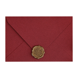 加厚麻布信封套装复古情书信纸情人节表白高级感手写信浪漫情侣