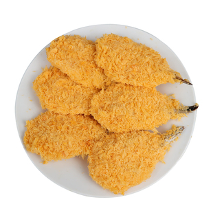 黄金蝴蝶虾约60枚凤尾虾海鲜餐厅小吃油炸半成品冷冻商用虾球顺丰