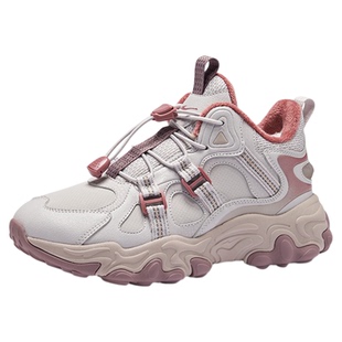 阡陌|鸿星尔克童鞋女童棉鞋冬季新保暖运动鞋子防泼水加绒雪地靴