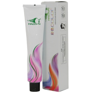 单支价格 浩鑫染发膏A剂单支彩色染发剂色彩盖白翡翠染膏多段色