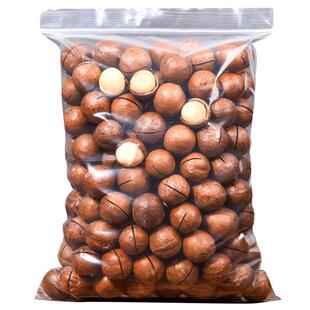 【憨豆熊_夏威夷果500g】奶油味坚果仁批发干果散称组合