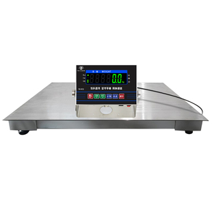 304全不锈钢电子地磅秤3吨高精度防水防腐防锈化工危废食品厂专用