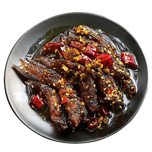 湖南特产麻辣干煸小泥鳅即食熟食零食鲜香四溢香辣泥鳅干特色辣椒