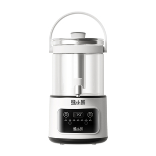 熊小圈3.5L大容量水龙头养生壶露营聚会果酒花茶恒温玻璃养生茶桶