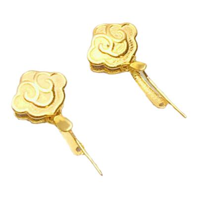 Au750翡翠黄金18k金扣头翡翠玉坠