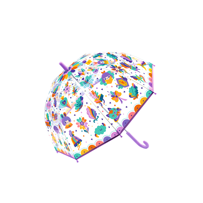 法國(guó)djeco兒童雨傘小孩透明公主