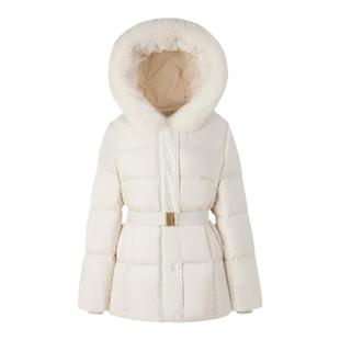 【匈牙利鸭绒】PRICH时尚短款羽绒服冬季新款可拆腰带外套女