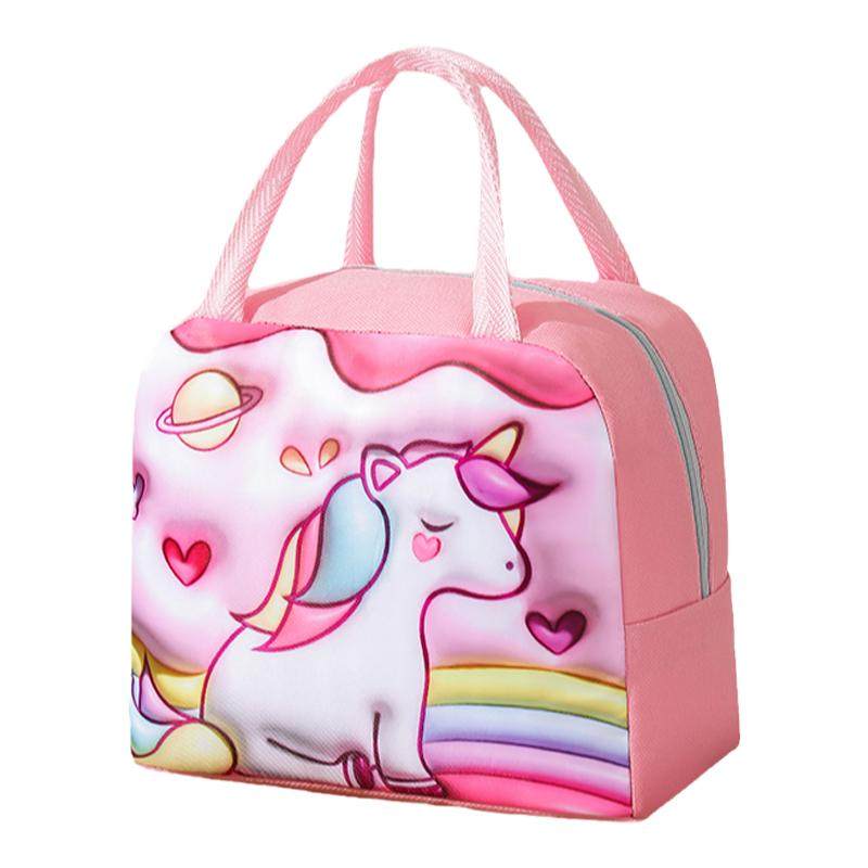 卡通饭盒袋加厚防水便当包学生上班族带饭包手提保温加厚铝箔袋子