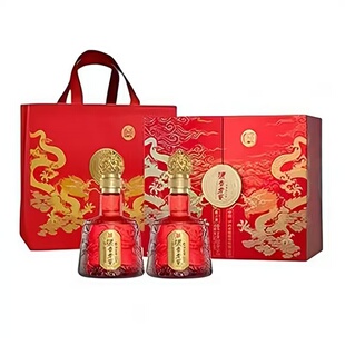 四川 泸州浓香老窖龙之源礼盒款500ML*2纯粮食浓香型白酒新春送礼