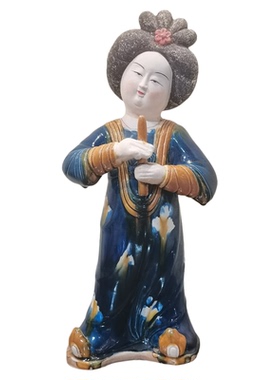 唐三彩仿古胖乐陶俑古典艺术礼品