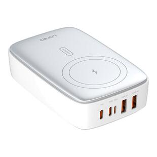 LDNIO多功能笔记本电脑手机充电器6合1氮化镓140W超级快充头PD65W/USB-C/type-c/QC30W/USB-A接口无线充电15W