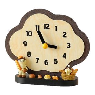 法式中古风创意桌面时钟表摆台式座钟客厅2025新款摆件小众高级感