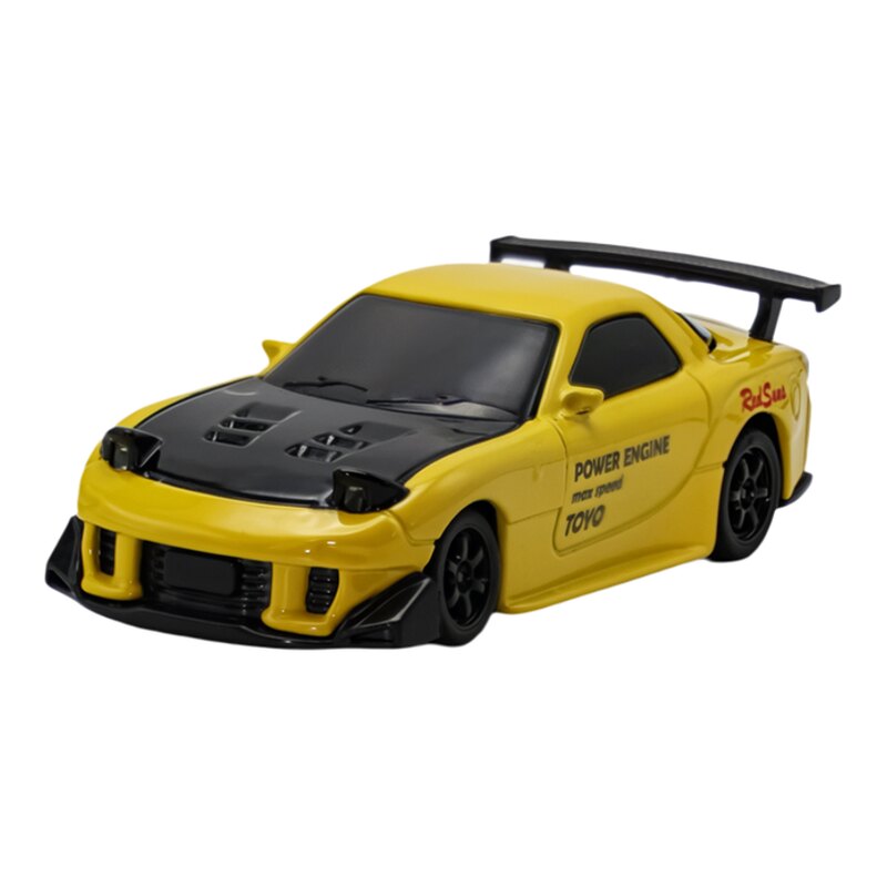 1:64儿童迷你遥控车合金马自达RX-7小玩具车桌面漂移汽车模型摆件