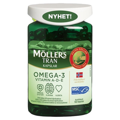 挪威Mollers深海鱼油胶囊补DHA