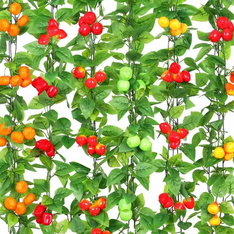 仿真水果藤条水果店吊顶装饰农家乐批发模型道具藤蔓塑料假水果