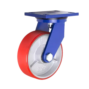 超重型万向轮加厚铁芯聚氨酯PU轮载重1吨4寸5寸6寸8寸推车轮万向