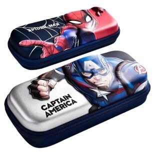 笔袋文具盒男孩子款小学生用男童幼儿园笔盒男生文具用品蜘蛛侠铅笔袋双层超大容量铅笔盒收纳袋