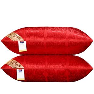 一对装送枕套高档酒店枕头枕芯可水洗羽丝绒成人单人学生情侣枕心