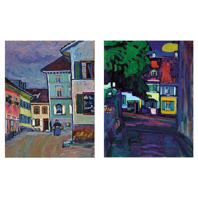 Kandinsky 康定斯基 客厅卧室 抽象涂鸦 北欧极简装饰画画芯微喷