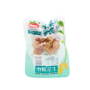 口水娃小菜市集泡椒花生山椒花生米小包装即食去壳下酒菜坚果零食