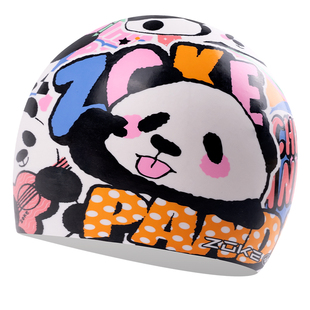 洲克泳帽硅胶防水护发护耳儿童游泳训练防滑不勒头女士长发游泳帽