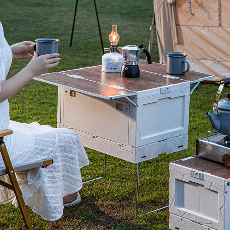 户外露营收纳箱折叠箱后备箱储物箱大容量物侧桌野餐汽车车载置开