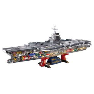 山姆福建舰积木歼35战斗机军舰航母模型飞机拼装战舰摆件生日礼物