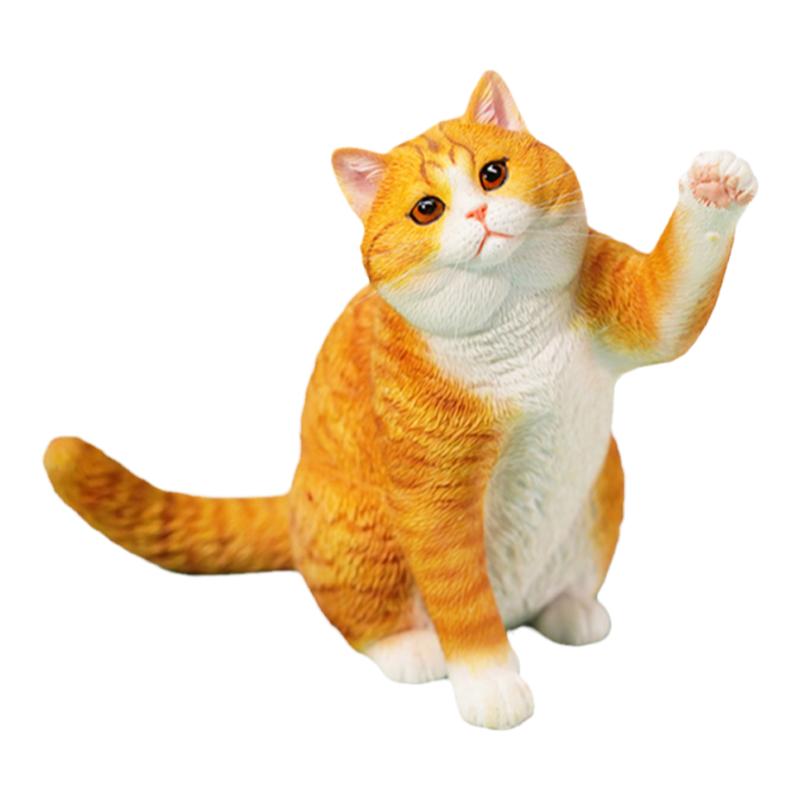 英国短毛猫摆件掰手腕猫猫咪手办