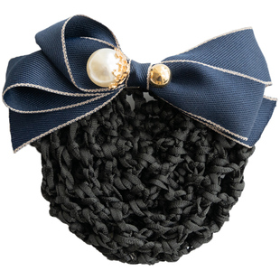 伊咔树发兜职业头花优雅ins简约发包网兜护士银行空乘盘发发饰