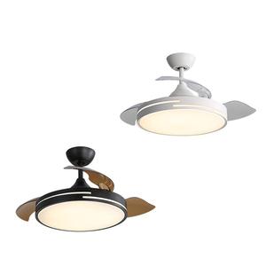 雷士照明led风扇灯静音变频家用客厅餐厅简约现代隐形一体吊扇灯