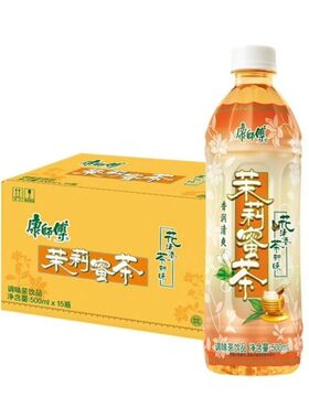康师傅茉莉蜜茶冰红茶500ml*15瓶绿茶柚茶清茶鲜果橙茶饮料柠檬