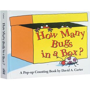 英文原版How Many Bugs in a Box?:A Pop-up Counting Book一起来数数盒子里有多少虫子儿童启蒙阅读英文精装绘本david carter