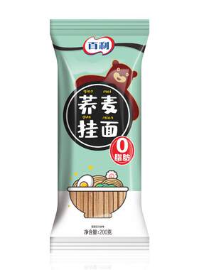 百利荞麦挂面无糖0脂肪全麦粗粮