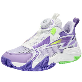 七波辉童鞋男童专业篮球鞋透气单网2026春季新款男鞋青少年运动鞋