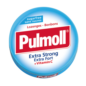 【冠军推荐】德国进口pulmoll飚摩无糖特强薄荷味维生素C润喉糖