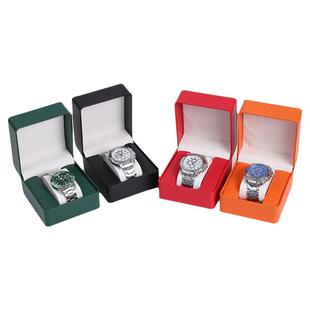 风玲包装PU皮手表盒翻盖腕表盒时尚男士表盒手链包装盒手表收纳盒