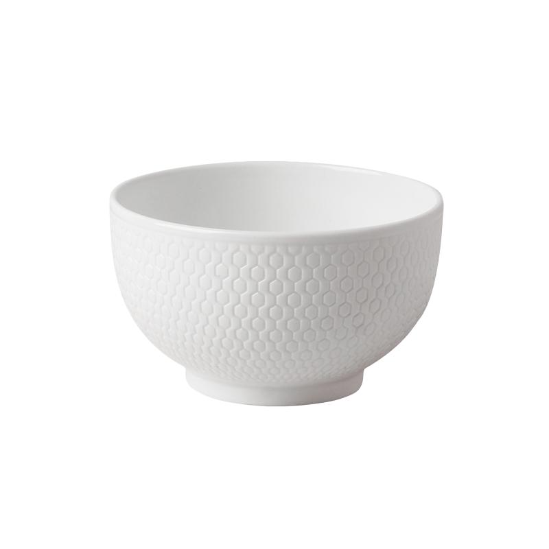 Wedgwood威基伍德Gio蜂巢11cm骨瓷饭碗 纯色家用精致米饭麦片碗具