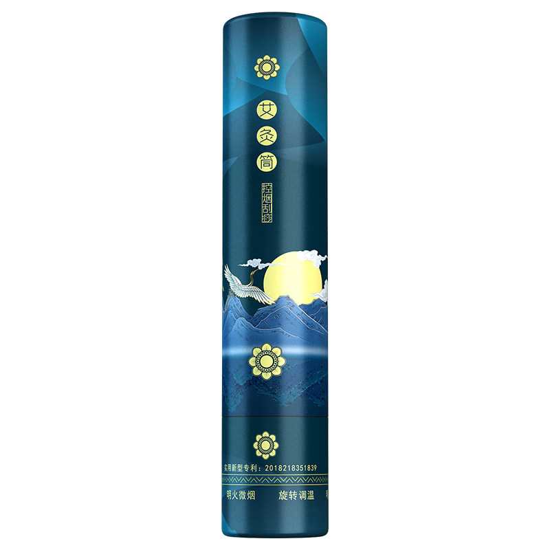 养心殿艾灸刮痧一体罐艾炙器具雷火艾条陶瓷艾灸棒专用家用艾灸筒