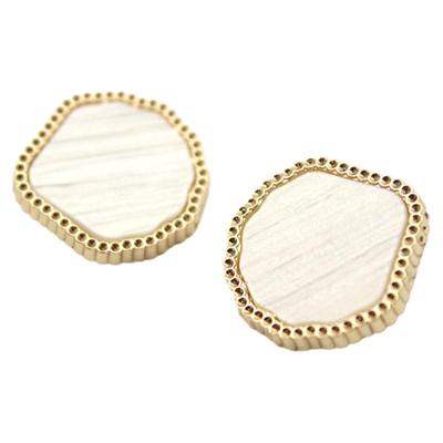 yomostudio小香风金属黑白灰钮扣