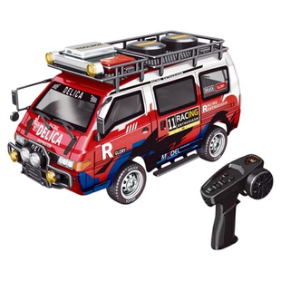 精小创得利卡后驱四驱迷你RC遥控汽车面包车模型充电玩具男孩